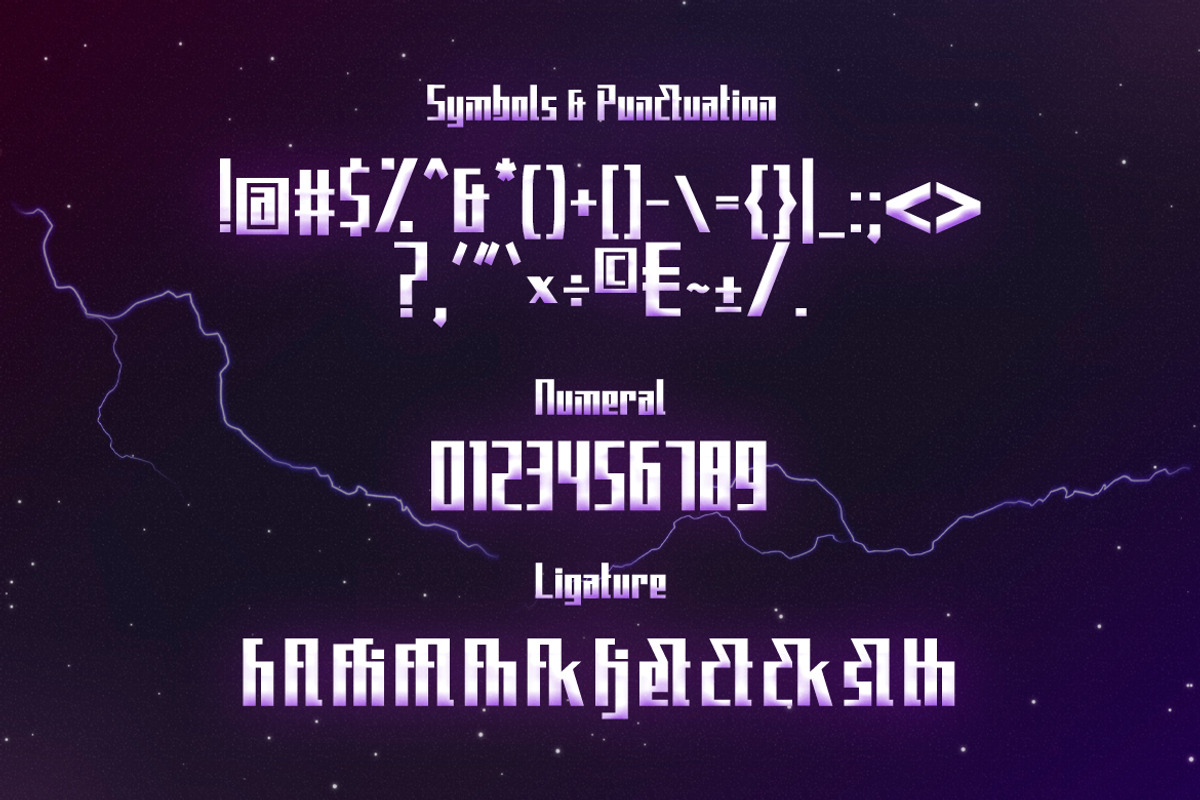 Elecstrom - Storm Display Font, a Font by Typefactoryco (Photo 3 of 9)