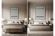 Bedroom Poster Mockups, a Product Mockup by Luuqas Design (Thumbnail 8 of 8)