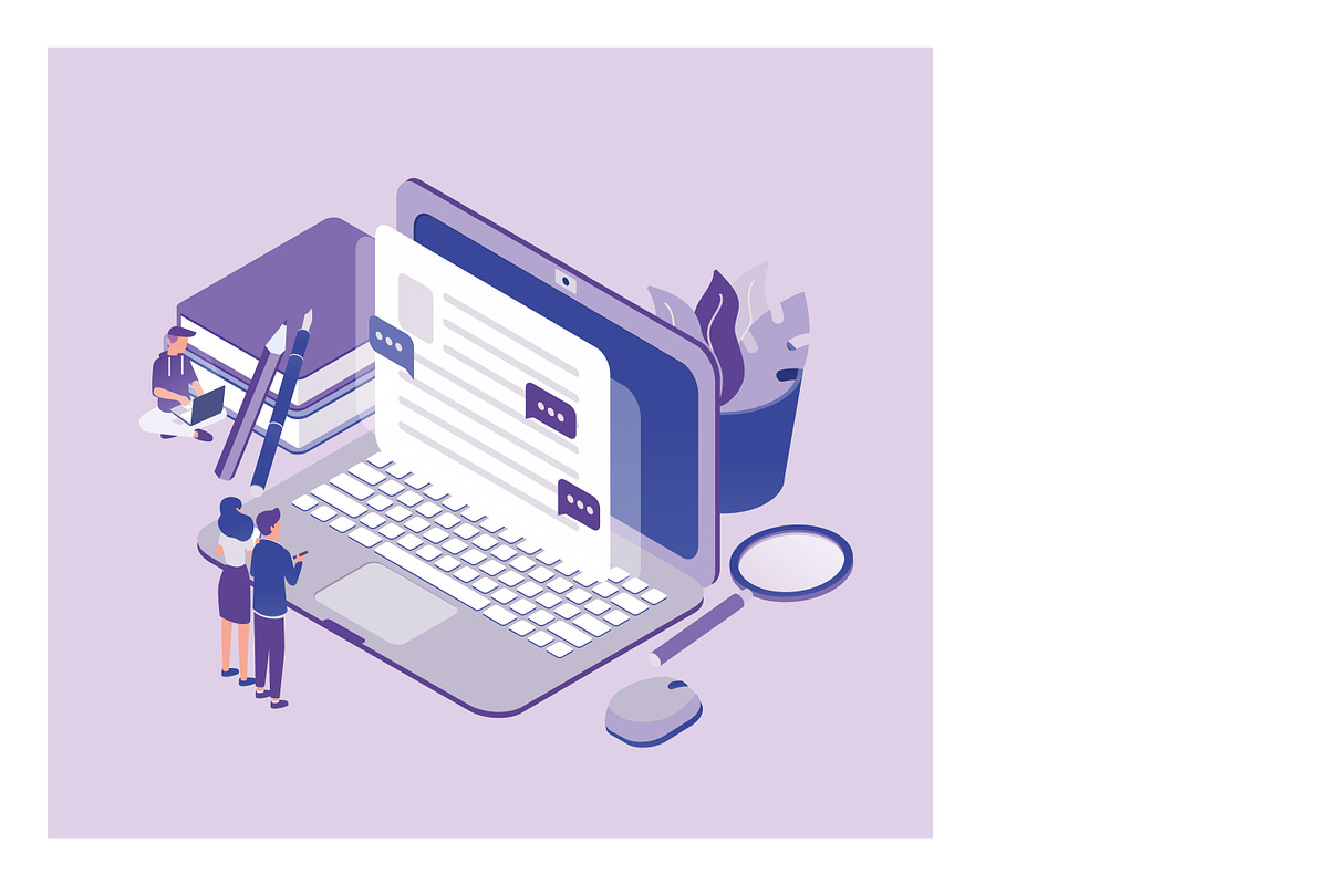 Copywriting concept, a Technology Illustration by Good Studio (Photo 2 of 3)