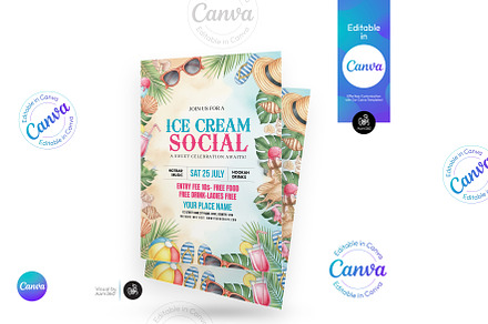 Ice Cream Social Flyer