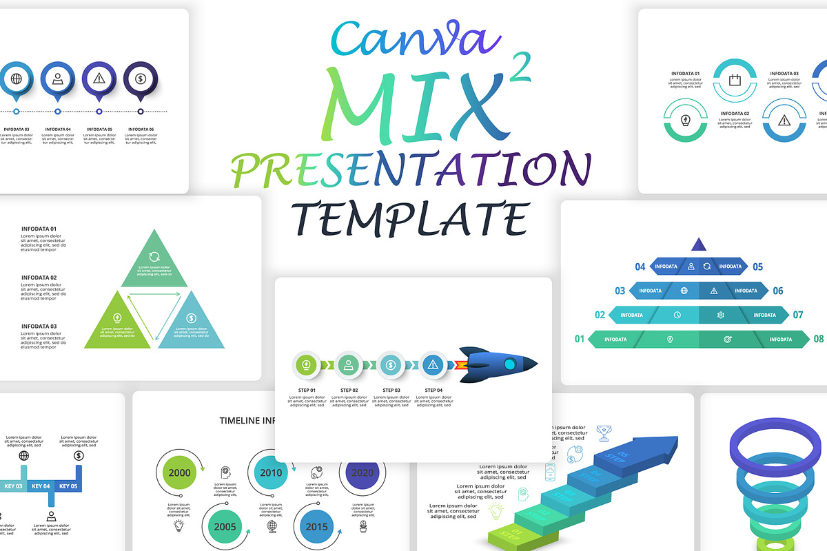 Mega Set Canva Presentation Template, a Presentation Template by Infographics project (Photo 16 of 30)