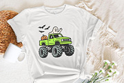 Monster Truck Halloween PNG, Ghost, an Illustration by SharpMarketplace (Thumbnail 7 of 9)