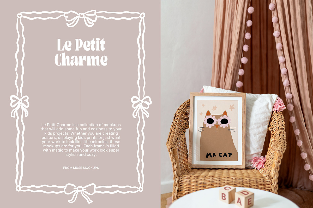 'Le Petit Charme' Kids Frames Mockup, a Household Mockup by Muse Mockups (Photo 2 of 18)