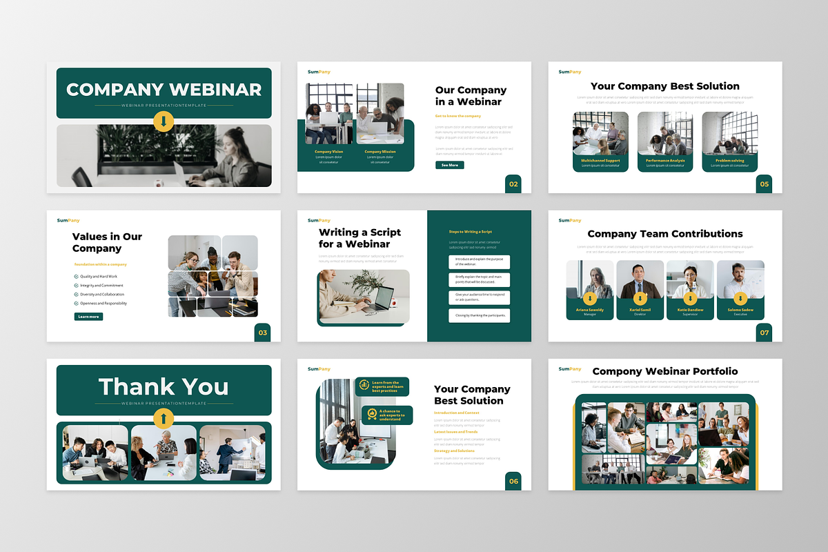Sumpany - Webinar PowerPoint, a Presentation Template by GraphauseProject (Photo 3 of 6)