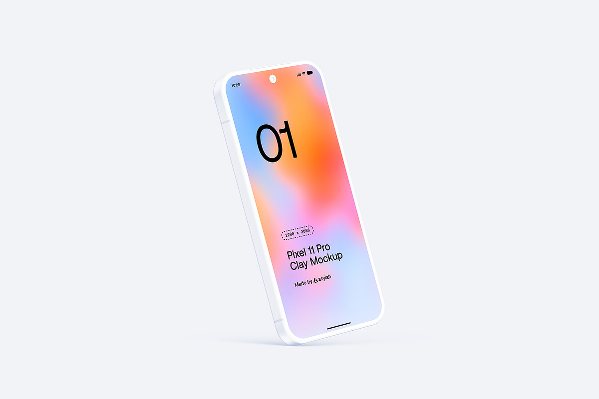 Google Pixel 11 Pro Clay Mockups, an Android Mockup by Asylab (Photo 47 of 62)