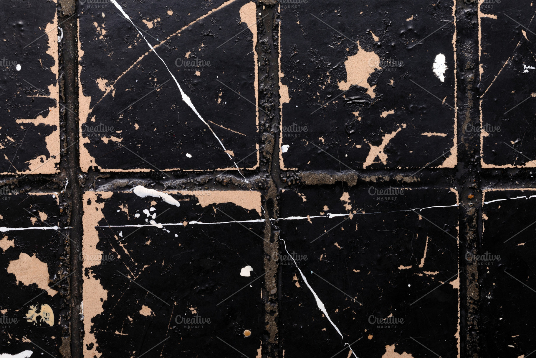 Grungy Black Tile Texture, a Background Photo by Ales Munt