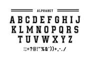 College Style - Retro Font Types, a Slab Serif Font by KiddoGlyphs Studio (Thumbnail 4 of 5)