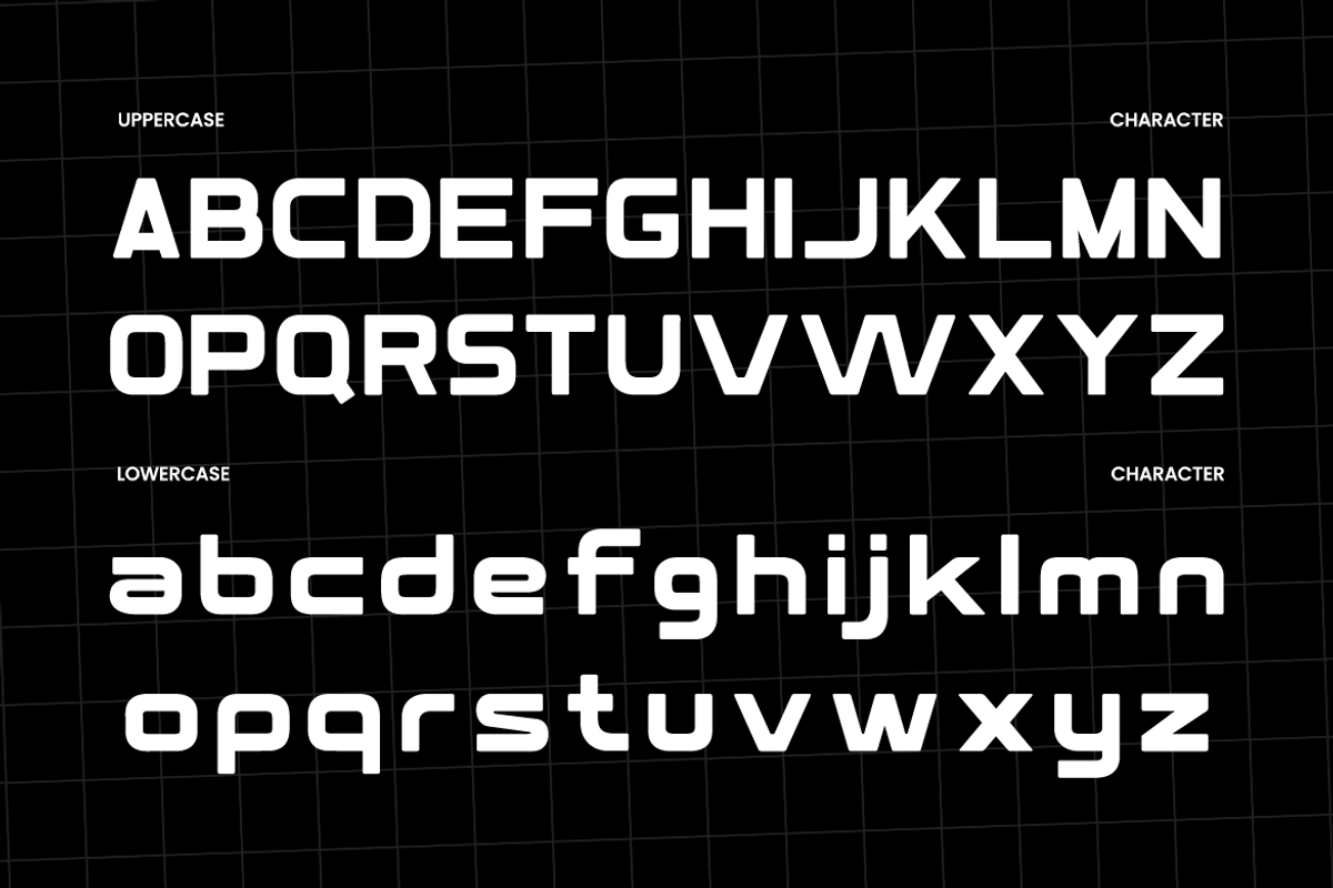Hyperon Futuristic Geometric Font, a Sans Serif Font by Rasio Studio (Photo 2 of 11)