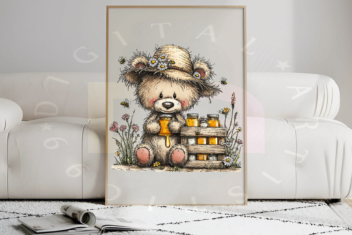 Whimsical Woodland Honey Clipart, a Transportation Illustration by Digital Artistic99 (Photo 8 of 9)