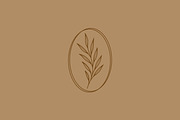 Botanical Logo Minimalist Leaves, a Branding & Logo Template by Signatoro (Thumbnail 2 of 3)