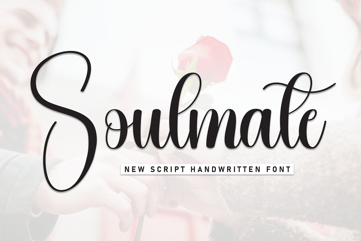 Soulmate | Script Font, a Handwritten Font by Scratchones (Photo 1 of 8)