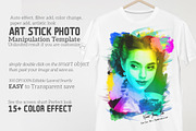 Art Stick Photo Template, an Action Add-On by MRI STUDIO (Thumbnail 1 of 10)