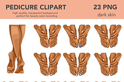 Pedicure Nail Salon Clipart, a Work Illustration by Serghei Caraulan (Thumbnail 3 of 4)