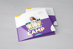 Kids Summer Camp Square Trifold