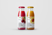 Juice Bottle Mockup Set, a Cups & Container Mockup by Deeplab (Thumbnail 7 of 14)