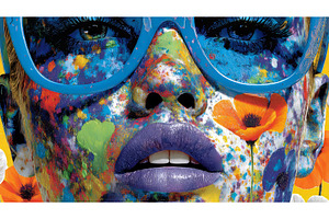 Floral elements and an abstract face, an Arts & Entertainment Photo by ZinetroN