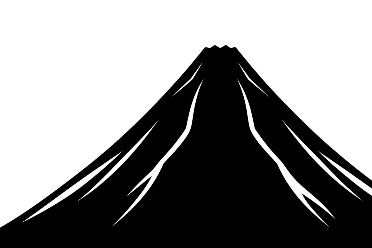 collection of volcano silhouettes, an Illustration by Amazin_art (Photo 31 of 31)
