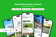 Landify - Real Estate UI App Design, an App Template by productype1 (Thumbnail 1 of 5)