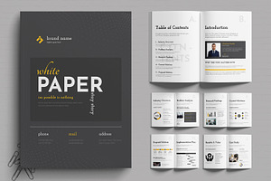 Elegant White Paper Brochure, a Brochure Template by MightyDesign
