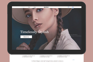 MODE Fashion Minimal Wix Website