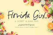 Florida Girl Script and Sans Duo, a Script Font by Beck McCormick (Thumbnail 1 of 6)