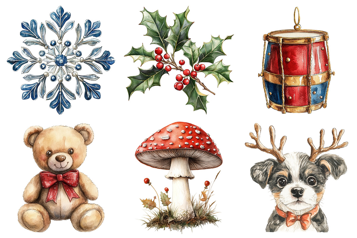 Retro Christmas Sublimation Bundle, an Illustration by Daily.Designs (Photo 5 of 5)