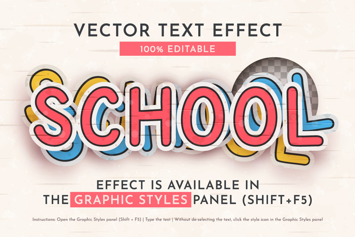 Stickers Editable Text Effect, a Layer Style Add-On by rwgusev (Photo 6 of 7)