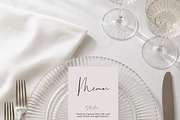 4x9.25 in Wedding Menu Mockup, an Advertising Mockup by Serenefeeling (Thumbnail 3 of 7)
