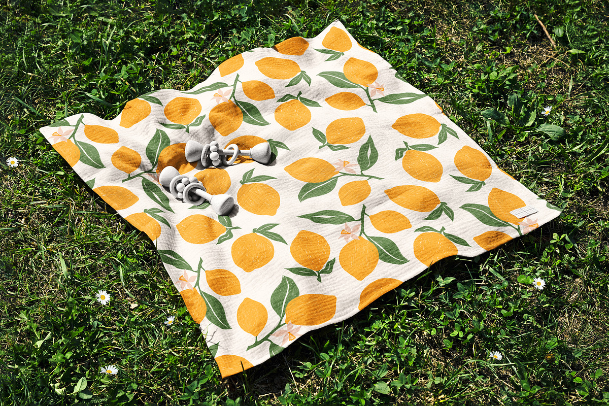 Lemons Pattern, a Pattern Graphic by Groovy Arts (Photo 3 of 5)