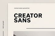 Creator Sans | Soft Minimalist Font, a Sans Serif Font by gafaroff studio (Thumbnail 1 of 7)