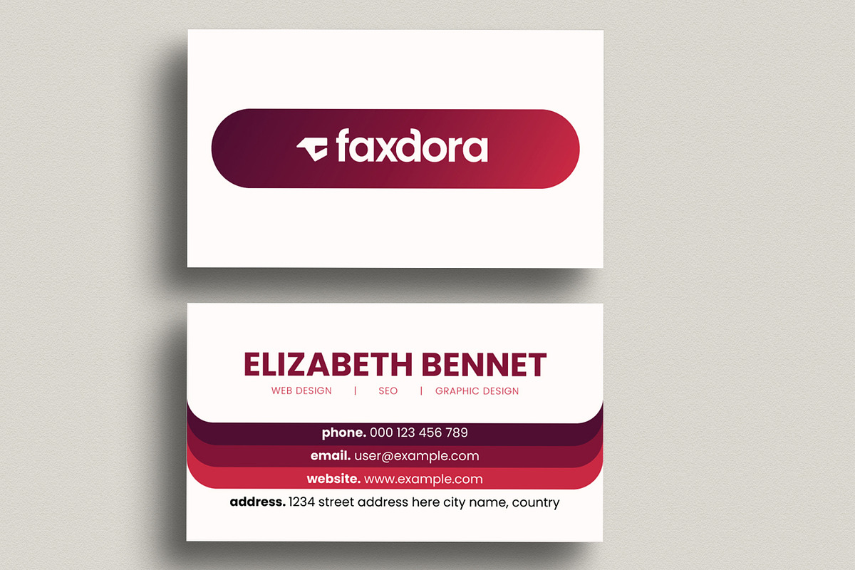 Modern Business Card Template, a Business Card Template by ContestDesign (Photo 1 of 4)