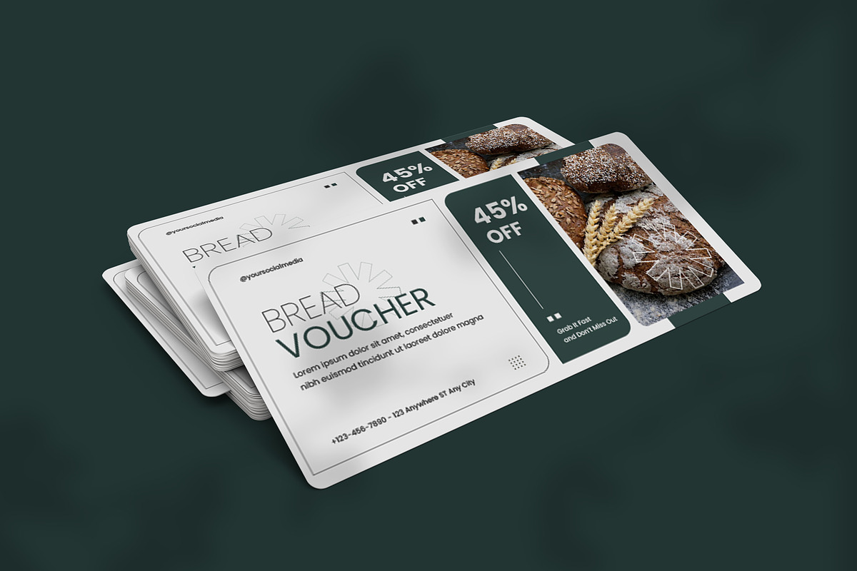 Breads - Gift Voucher, a Design Template by VUNIRA (Photo 2 of 2)
