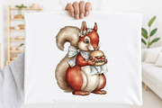 Whimsical Funny Summer Squirrel Clip, an Animal Illustration by SVGArt (Thumbnail 6 of 9)