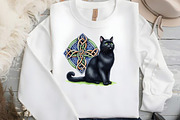 St. Patrick's Black Cats Clipart Bun, an Illustration by DreamCafeArt (Thumbnail 4 of 4)