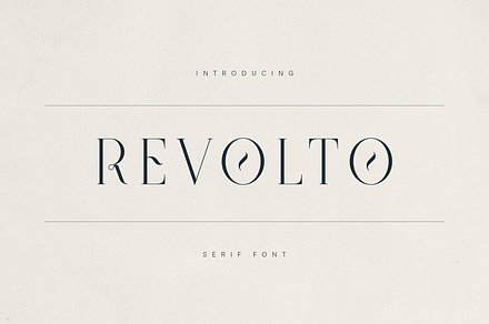 Revolto – Elegant Display Serif Font