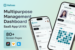 Helixes - Health Management UI Kit, an UI Kit Template by Agensip Design Agency