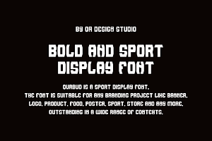 Qurbud - Sport & Premium Font