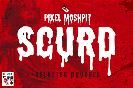 SCURD, a Font by PixelMoshpit