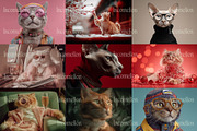 50 Sophisticated Cats Stock Photos, an Animal Illustration by Incomelion (Thumbnail 3 of 13)
