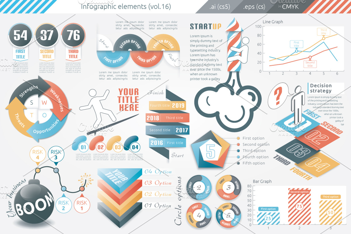 Infographic Elements Bundle, a Presentation Template by Infographic Paradise (Photo 2 of 4)