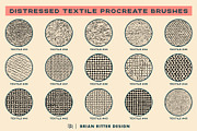 Distressed Textile Procreate Brushes, a Brush Add-On by Brian Ritter Design (Thumbnail 7 of 9)