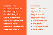 Gradvis Sans Serif Font (18 Fonts), a Sans Serif Font by Heinzel Std (Thumbnail 2 of 22)