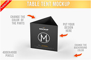 Table Tent Mockup PSD, an Advertising Mockup by Bruno's Shop (Thumbnail 1 of 4)