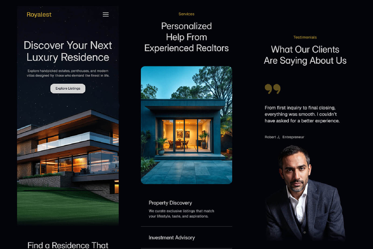 Royalest — Real Estate Web Template, a Landing Page Template by TemplatePlus.net (Photo 3 of 4)