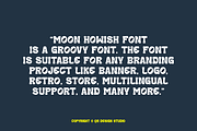 Moon Howish - Groovy Retro Font, a Sans Serif Font by QR Design Studio (Thumbnail 8 of 12)
