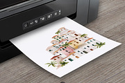 Amalfi Coast Clipart Set, a Person Illustration by PaintPixelCo (Thumbnail 15 of 15)