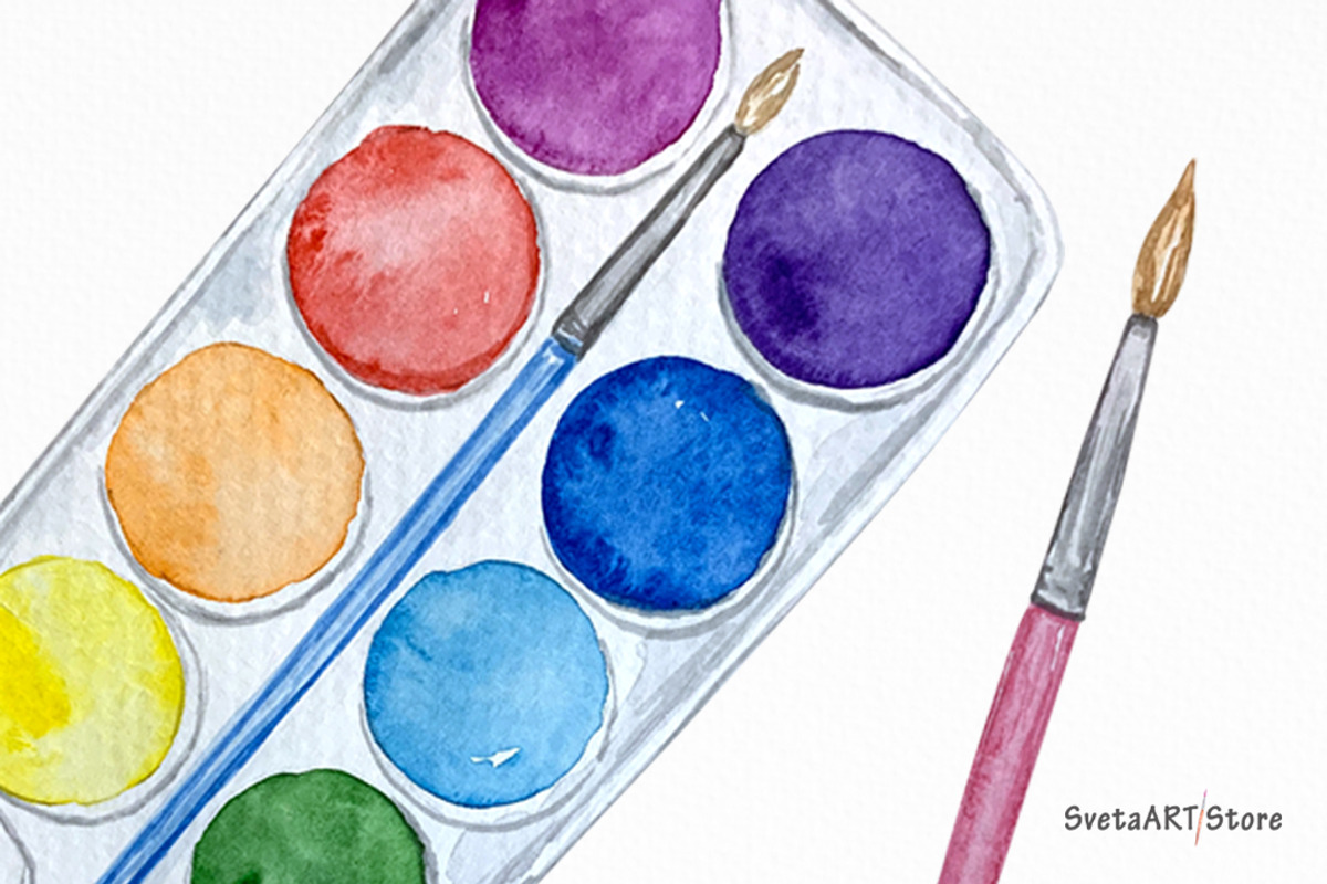 Watercolor School clipart, an Education Illustration by SvetaArtStore (Photo 8 of 8)