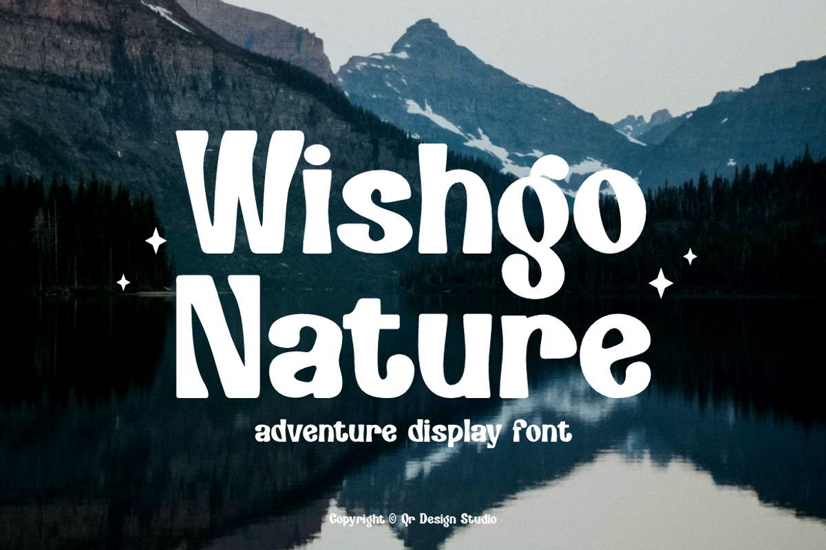 Wishgo Nature - Travel Font, a Sans Serif Font by QR Design Studio (Photo 1 of 12)