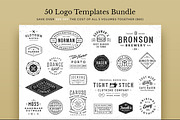 50 Logo Templates Bundle, a Branding & Logo Template by GraphicBurger (Thumbnail 1 of 3)
