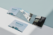 Trifold Landscape Brochure Mockup, a Books & Magazine Mockup by xavier_studio (Thumbnail 5 of 5)
